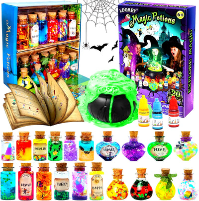 DIY 24 Bottles Magical Potions DIY Handmade Toys Christmas Fairy Magic Potions Kit for Kids Halloween Decorations Toy